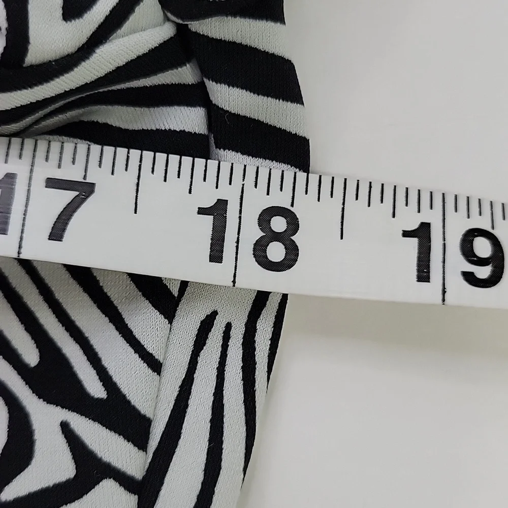 Merona Shirtwaist Zebra Print Dress SZ M - Picture 6 of 10